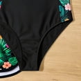 thumbnail image 5 of Girls One Piece Bathing Suit with Tropical Print Shorts Tankini Set Full Coverage Swimwear for 8-13 Years, 5 of 6