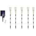 thumbnail image 1 of Tignapoo Solar-Powered Outdoor Dandelion String Lights, Waterproof Christmas Decoration with Warm White Glow, 5-Piece Set, 1 of 6