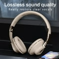 thumbnail image 4 of Wireless On-Ear Headphones, Up to 57H Battery Life and Speed Charge, Lightweight, Comfortable and Foldable Design, Hands-Free Calls with Voice Aware(Khaki), 4 of 6