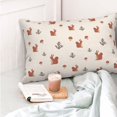 thumbnail image 4 of Salouo Cute Squirrel Pattern Pillow Cases,1PC Pillow Covers with Envelope Closure Decorative Pillow Case for Bed Couch,Pillows Not Included-14"x20", 4 of 6