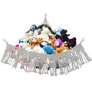 Morxy Stuffed Animal Net or Hammock - Bohemian Style Toy Hammock for Stuffed Animals - Strong Hand Woven Stuffed Animal Hammock - Easy to Install Toy Net Hammock for Stuffed Animals