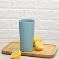 thumbnail image 6 of Mainstays - Blue Round Plastic Tumbler, Interwoven Braided Etched, 26-Ounce, 6 of 6
