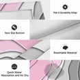 thumbnail image 6 of Outdoor Rug 3x5 ft Pink Grey Modern Geometric Outdoor Large Area Rug Non Slip Rubber Abstract Beach Front Door Mat RV Rug Camping Carpet Patio Outdoor Rugs for Backyard Balcony Deck Porch Indoor, 6 of 9