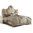thumbnail image 6 of Acme Picardy Eastern King Bed, Fabric & Antique Pearl, Wood, Poly Resin, Upholstered, 6 of 6