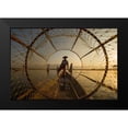thumbnail image 2 of Song, Gunarto 18x13 Black Modern Framed Museum Art Print Titled - Inle Fisherman, 2 of 5