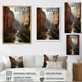 thumbnail image 4 of Designart "Canyon Photography Eternal Beauty I" Landscape & Nature Floater Framed Wall Decor, 4 of 7