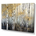 thumbnail image 2 of Designart Large Tree Wall Art, Dense Birch Tree Forest I , Tree Wall art decor, Grey Modern Canvas wall art, 40x30 inches, 2 of 5