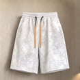 thumbnail image 2 of MYAOYI Men's Casual Tie Dye Shorts Drawstring Waist Side Pockets Fleece Sweat Shorts, 2 of 5