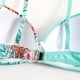 thumbnail image 2 of Gibobby Conjunto de Bañador Sexy Traje de baño de bikini con bloques de color de cintura alta Traje de baño dividido sexy europeo y americano(Azul,M), 2 of 5