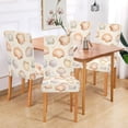 thumbnail image 2 of Yayeee 2 Pack Dining Chair Covers Stretch Parson Chairs Slipcovers Seat Protector, Beige Seashell, 2 of 6