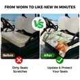 thumbnail image 4 of Golf Cart Seat Covers for 2 Seater,Green Orange Pumpkin Fall Microfiber Cart Seat Towel Blanket,Thanksgiving Leaves Floral Pastoral Absorbent NonSlip Bench Seats Protector for Golf Course 51"x31", 4 of 9