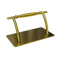 thumbnail image 2 of Reposapiés de acero inoxidable para salón, accesorios de soporte, reposapiés móvil, pedal, piezas para debajo del escritorio, peluquería y barbería. Oro, 2 of 8
