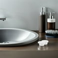 thumbnail image 3 of Raindrops 5-Pack White Silicone Bath Drain Covers Tub Overflow Water Stopper Hole Plugs, 3 of 7