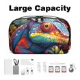 thumbnail image 3 of Chameleon Travel Organizer Hard Drive Case Small Travel Case USB Cable Organizer - Oxford Cloth Waterproof Storage Box for Electronic Digital Products - 5.9x9.44x3.14 in, 3 of 6
