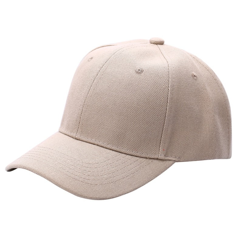 Plain Washed Baseball Caps Blank Solid Hat Polo Style Cotton Curved Sun Cap