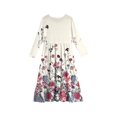 thumbnail image 4 of Drmagiyhm Girls Maxi Dresses Size 10-12 Long-Sleeve Crew Neck Tiered Dresses Fall Casual Floral Print Cute Maxi Dress with Pockets 5-6 Years, 4 of 5