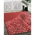 thumbnail image 3 of Ahgly Company Machine Washable Indoor Square Transitional Red Area Rugs, 5' Square, 3 of 7