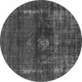thumbnail image 1 of Ahgly Company Indoor Round Oriental Gray Industrial Area Rugs, 6' Round, 1 of 4