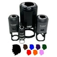 thumbnail image 1 of Woman Head Silhouette Self-Inking Rubber Stamp Ink Stamper - Black Ink - Small 3/4 Inch, 1 of 7