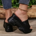 thumbnail image 5 of Xugsiok Wedges Sandal for Women Summer Fashionable Espadrille Open Toe High Heel Casual Versatile Beach Sandals Comfortable Slippers, 5 of 9