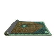 thumbnail image 2 of Ahgly Company Indoor Rectangle Persian Turquoise Blue Traditional Area Rugs, 2' x 4', 2 of 4
