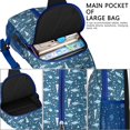 thumbnail image 4 of Crossbody Sling Backpack for Women Men Navy Shark Sea Fish Marine Underwater Corals Shoulder Sling Crossbody Casual Chest Bag for Travel Sports Running Hiking, 4 of 6