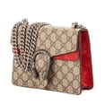 thumbnail image 2 of Pre-Owned Gucci Beige/Red Dionysus Mini Shoulder Bag Supreme Coated Canvas/Suede Leather, 2 of 10