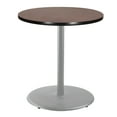 thumbnail image 3 of Hampden Furnishings Bennet Collection Steel Frame 36" Round Top, Round Base, 42" Height, Cafe Table Grey Frame/Mahogany Top, 3 of 5