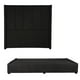 thumbnail image 1 of Base de Cama y Cabecera King Size Nizza Negro Dicasa, 1 of 7