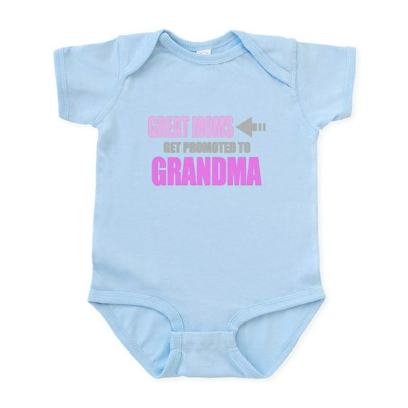 CafePress - Promoted To Grandma Body Suit - Baby Light Bodysuit, Size Newborn - 24 Months