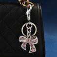 thumbnail image 4 of Diamond-Encrusted Rainbow Zircon Bow Pendant – Elegant Jewelry Charm for Bags, Keys, Necklaces (Gold/Silver/Rose Gold), 4 of 12