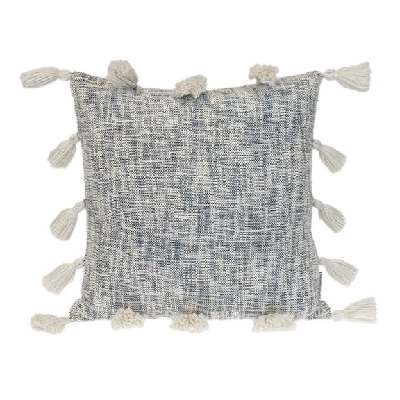 Parkland Collection Transitional Stripes Grey Square 18" x 18" Pillow