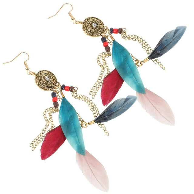 Tassel Plume Earrings Showcasing Personal Style and Fashion