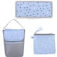 thumbnail image 3 of Juego de bolsas de pañales Baby Essentials Tote gris y azul, 5 piezas, 3 of 6