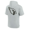 thumbnail image 3 of Unisex Fanatics Gray Arizona Cardinals Elements Super Soft Fleece Short Sleeve Pullover Hoodie, 3 of 3