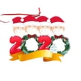 thumbnail image 2 of onlyliua Descuentos de Temporada Adorno Familiar Personalizado Navidad 2020 con Mascarilla Higienizada a Mano, 2 of 4