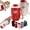 2PC-B, variant on Coffee Vacuum Flask, Portable Coffee Cup with Lid & Handle, Stainless Steel Insulated Water Bottle for Home Office and Outdoor Use Travel Mugs Carry Strap Compact Tumbler for Commute
