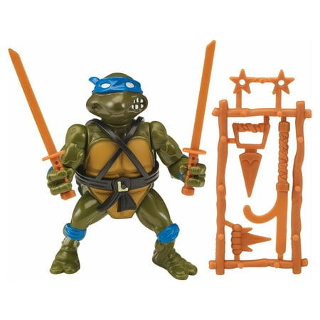 Teenage Mutant Ninja Turtles Classic Basic Leonardo Action Figure Set 4 Pieces