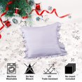 thumbnail image 4 of 2 paquetes de funda de almohada de color sólido para sofá de dormitorio, funda de almohada versátil de encaje plisado, 4 of 5