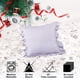 thumbnail image 4 of 2 paquetes de funda de almohada de color sólido para sofá de dormitorio, funda de almohada versátil de encaje plisado, 4 of 5