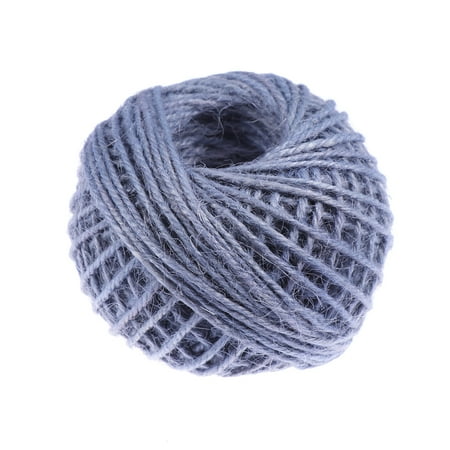 

1 Roll 2mm x 50m Colored Rope Household Paper Rope Creative DIY Braided Rope Tag Rope Gift Decor (Grey)