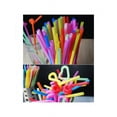 thumbnail image 3 of 100PCS Sets Plastic Flexible Disposable Extra Long Drinking Straw Bendy Straw, 3 of 8