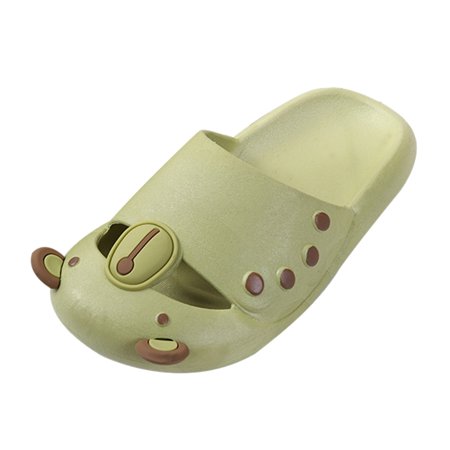 

Cathalem Women Shoes Home Baotou Slippers Fashion Thick Soled Student One Word Sandals Women Waterproof Slippers Green 36