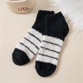 thumbnail image 2 of iOPQO Short Socks for Women, Thick Fuzzy Socks, Plush Socks, Fluzzy Socks, Soft Socks, Black One Size, 2 of 3