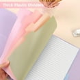 thumbnail image 6 of Durable Plastic 8-Tab Dividers, Big Tab Dividers for 3 Ring Binder, Write&Erase 3 Ring Binder Dividers with Tabs,with Sticker Labels, 1 Set, Pastel Color, 6 of 8