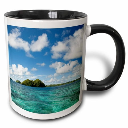 

3dRose Rock Islands of Palau Micronesia UNESCO World Heritage Site. Two Tone Black Mug 11oz