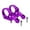 Purple, variant on Mosiee 1 Pair Mountain Bike Split-Type Stems Aluminum Alloy Dual Crown Forks Direct Mount Stem for Dh Bicycle 31.8Mm Handlebar Part Purple