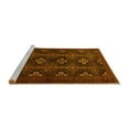 thumbnail image 2 of Ahgly Company Machine Washable Indoor Rectangle Persian Yellow Traditional Area Rugs, 7' x 10', 2 of 4