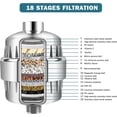 thumbnail image 6 of FEELSO Shower Head Filter, 18 Stage Stainless Steel Universal Showerhead Water Filters for Hard Water, 6 of 7