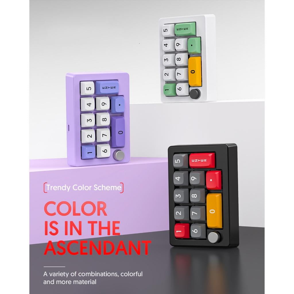 SIEYIO Multifunctional Programmable Macro Numeric Keyboard for Gaming/Working User Friendly Designs, USB Compatibility